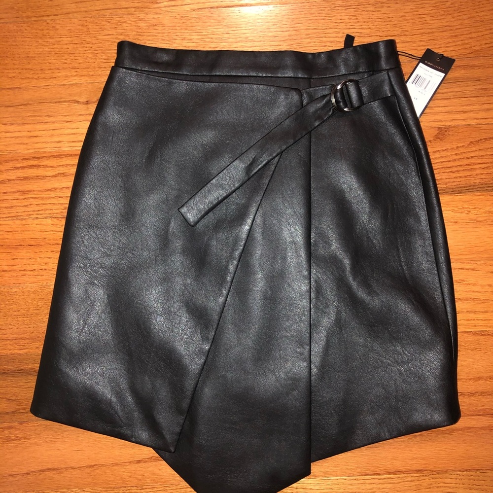 BCBG Leather skirt